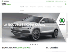 Tablet Screenshot of garage-tewes.lu